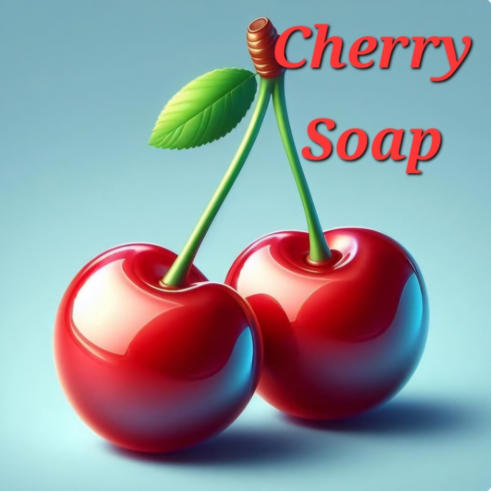 LAST 1❤️Cherry Cherry Shea Butter Soap 4oz - Picture 3 of 7